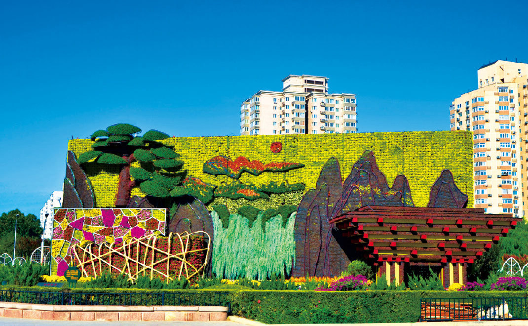 復興門“科學發(fā)展”花壇